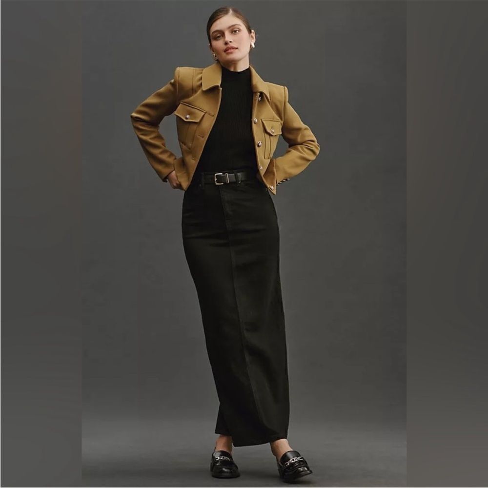 Reformation Daria Ultra High Rise Denim Maxi Skirt